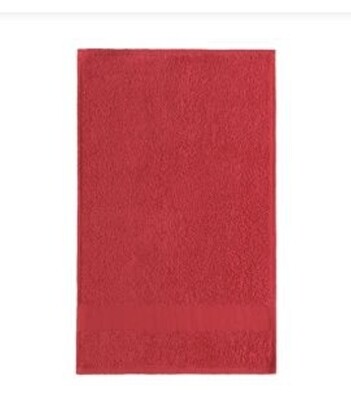 Gästehandtuch rot 30 x 50 cm