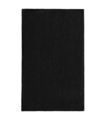 Gästehandtuch schwarz 30 x 50 cm