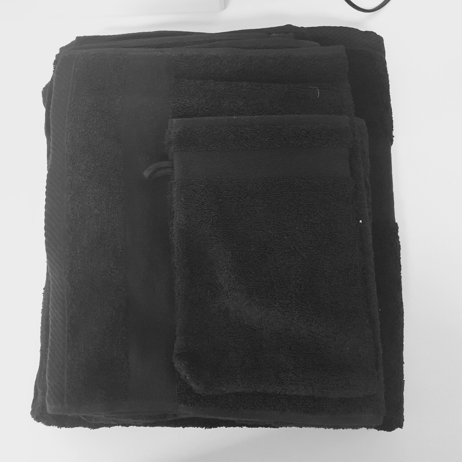 Handtuch - Set schwarz 4 teilig