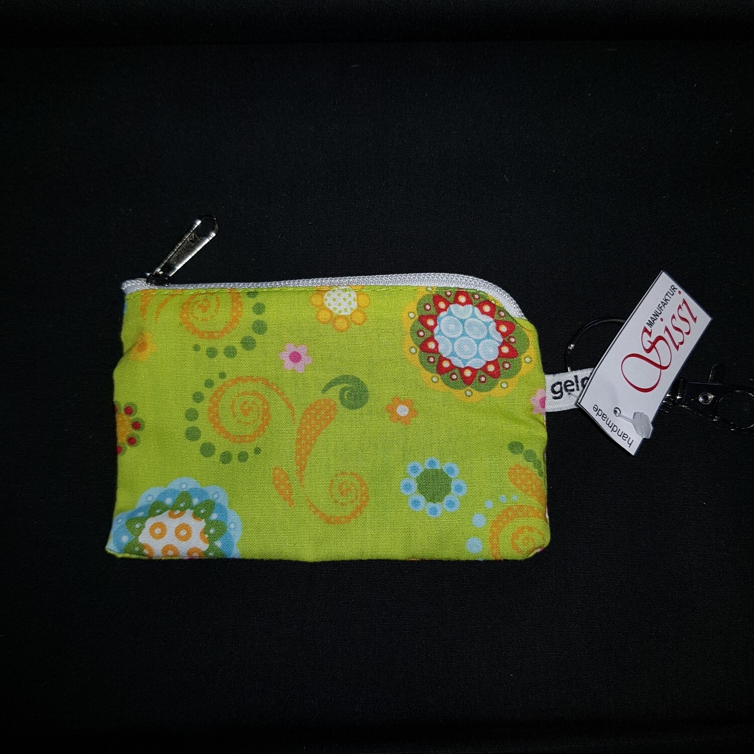 Schlüsselanhänger EC grün gemustert