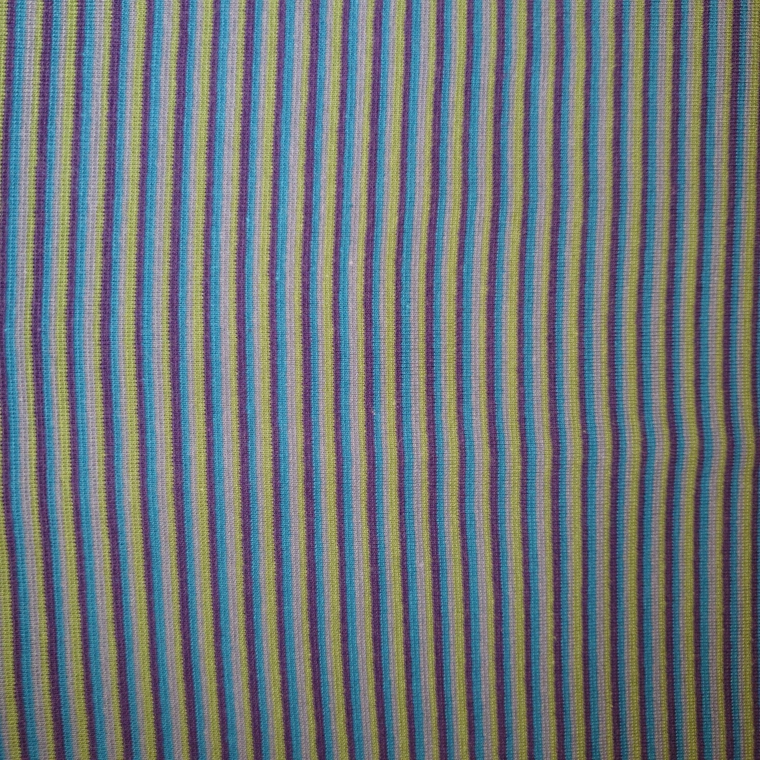 Bündchenstoff gestreift blau/grau/grün