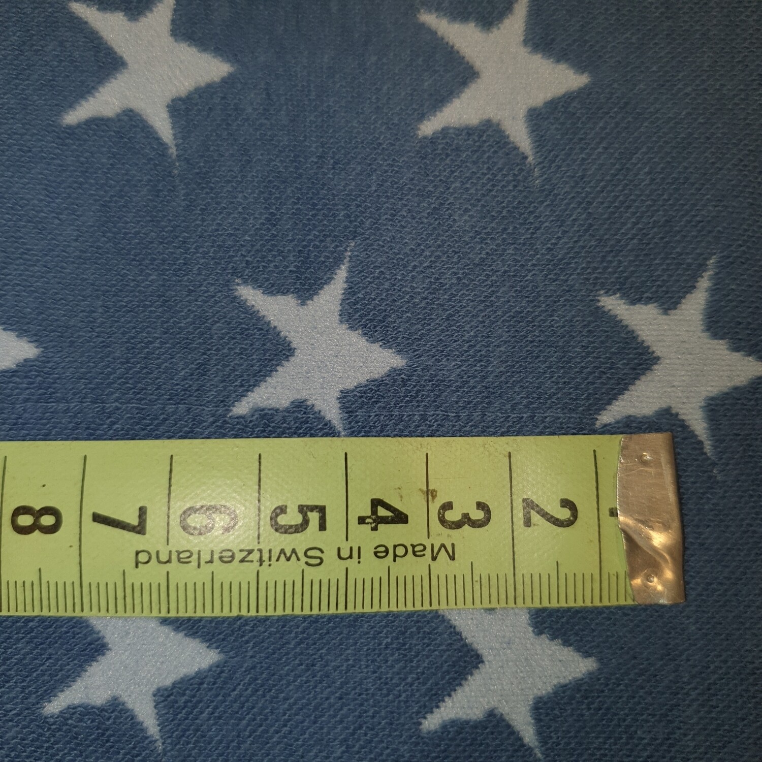 Bündchen Stoff Jeansblau Sterne