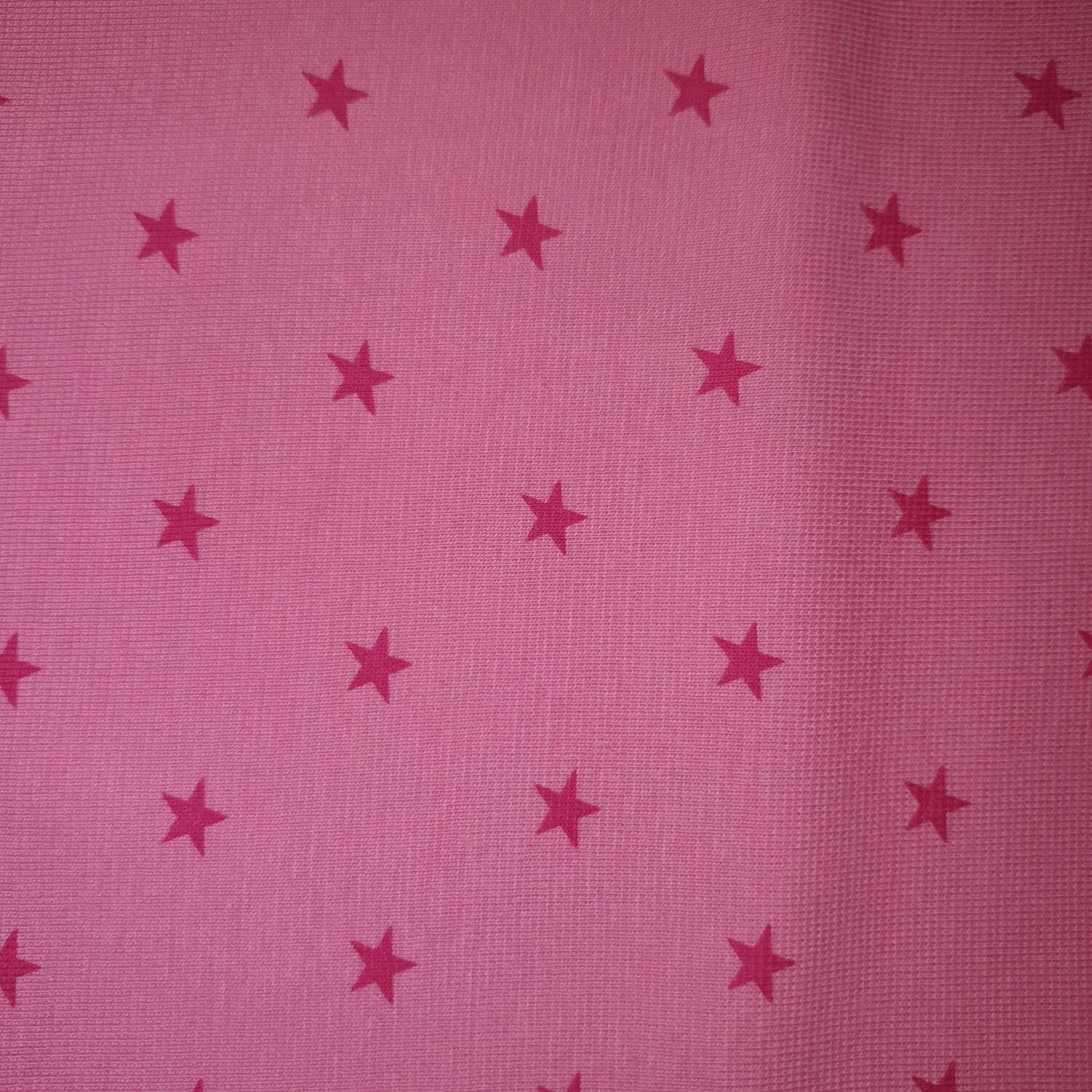Bündchen Stoff rosa Sterne