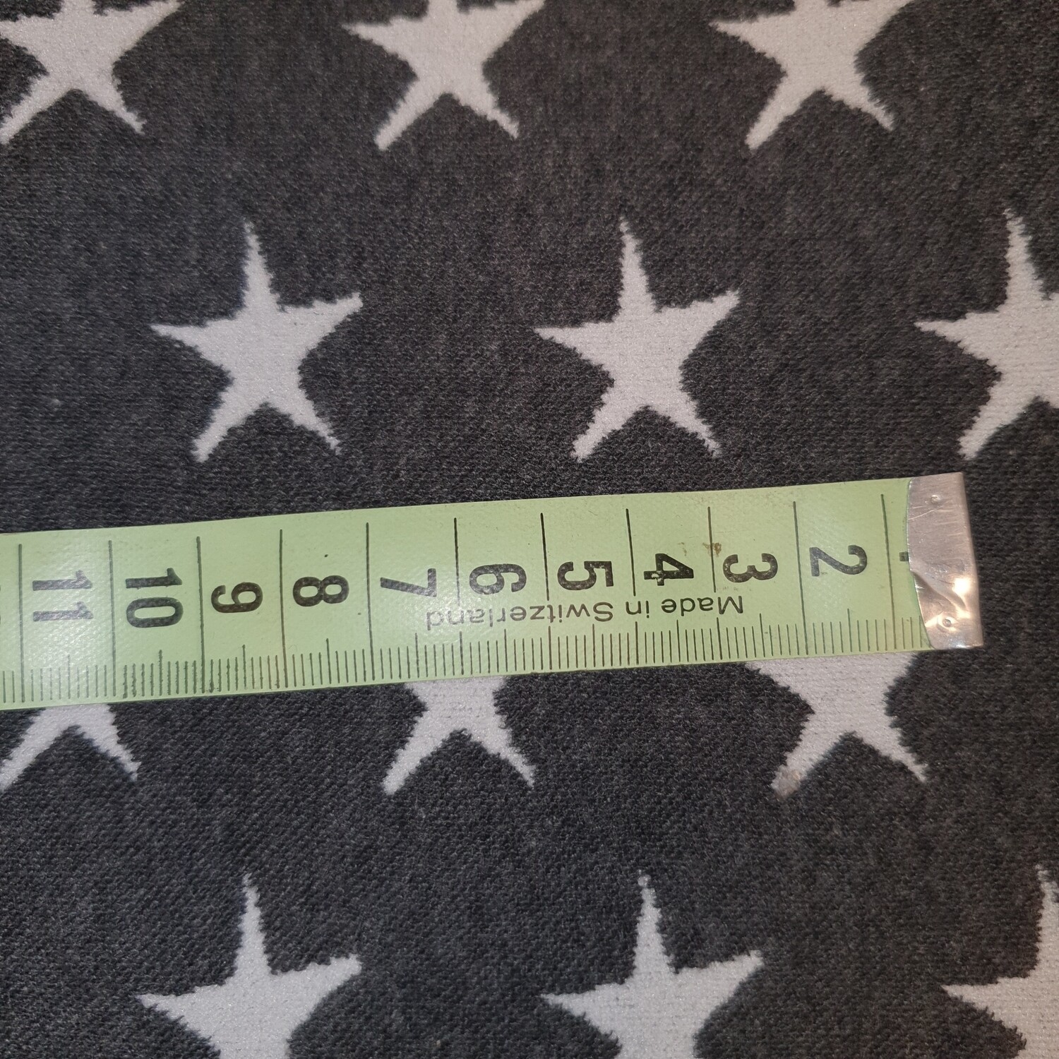 Bündchen Stoff anthrazit Sterne