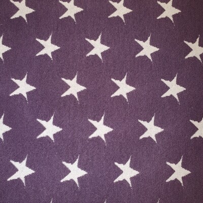 Bündchen Stoff aubergine Sterne