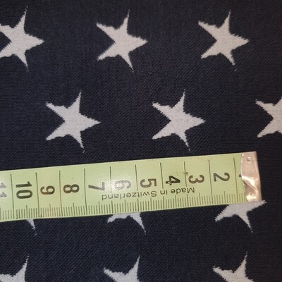 Bündchen Stoff schwarz Sterne