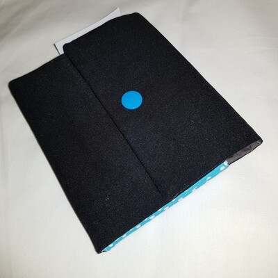Portemonaie schwarz blau mit Druckknopf Portemonaie schwarz blau mit Druckknopf