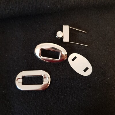 Drehverschuss 32 mm silber