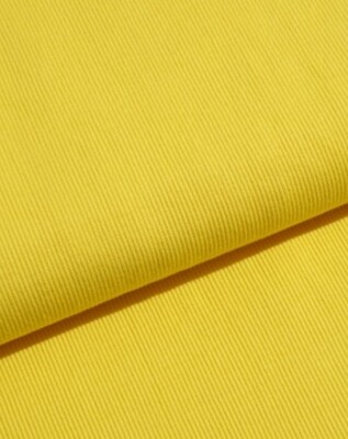 Bündchenstoff gelb
