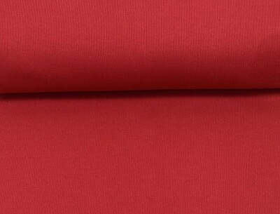 Bündchenstoff  rot