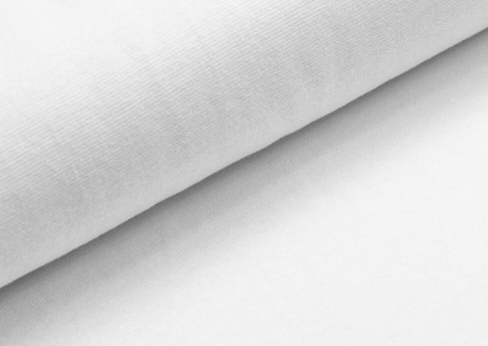 Bündchenstoff weiss