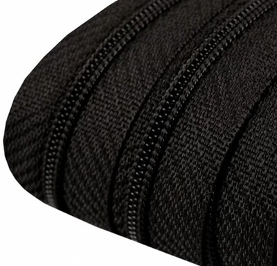 Endlosreissverschluss Spirale 3 mm schwarz