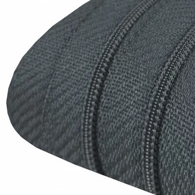 Endlosreissverschluss Spirale 3 mm blau grau dunkel