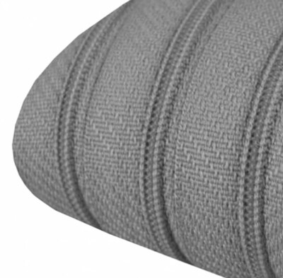 Endlosreissverschluss Spirale 3 mm grau trüb