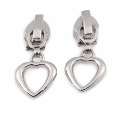 Reissverschlussschieber Herz Spirale 6 mm Reissverschlussschieber Herz Spirale 6 mm