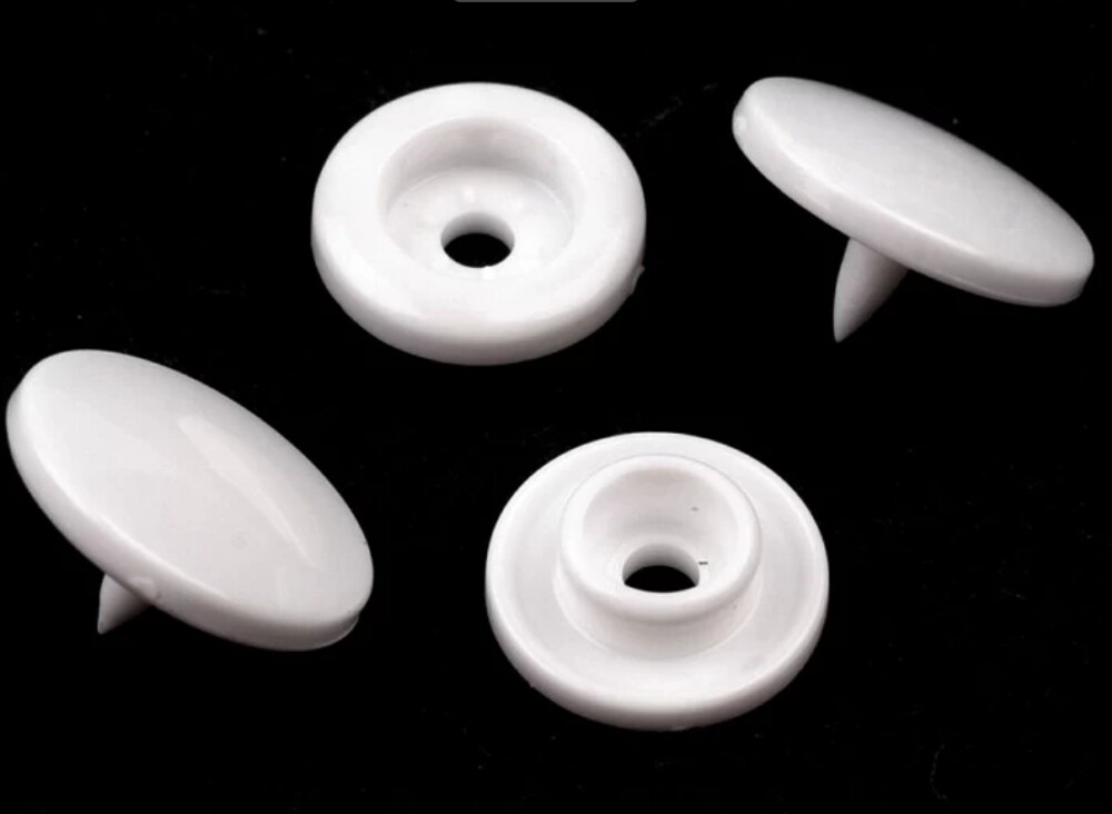 Snap - Druckknopf weiss Grösse T5