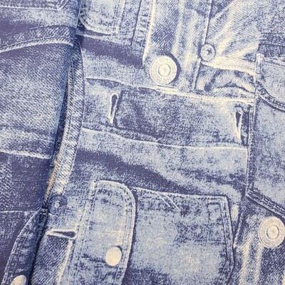 Baumwolle Jeans Optik Baumwolle Jeans Optik