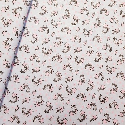 Baumwolle hellblau Blümchen Baumwolle hellblau Blümchen