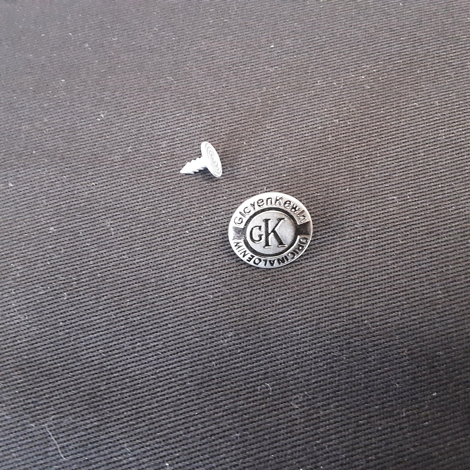 Jeansknopf zum Einschlagen GK silber, 22 mm