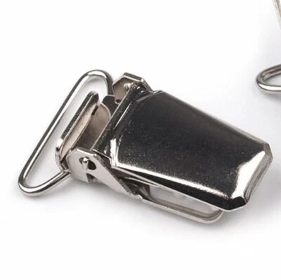 Hosenträgerclip 20 mm nickel