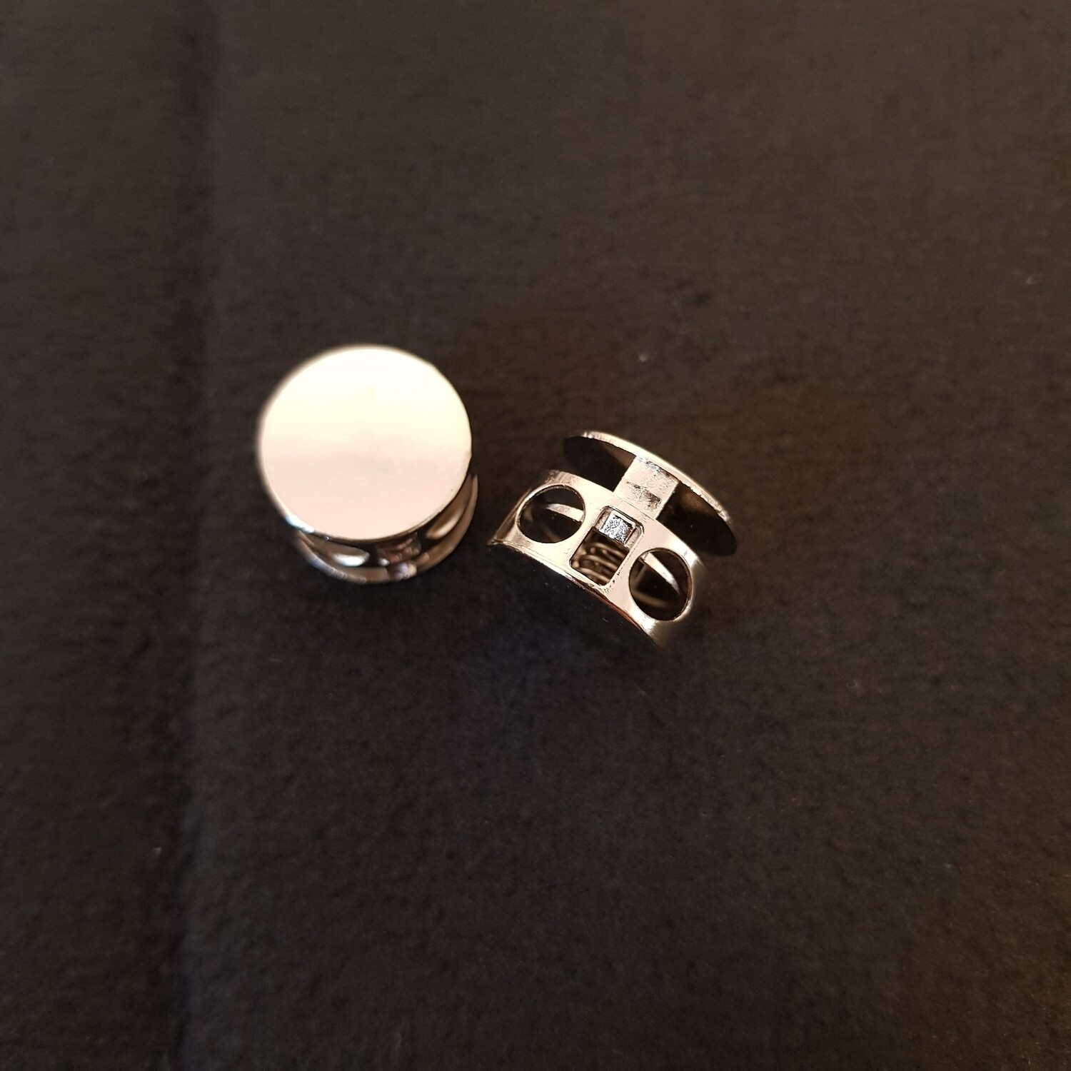 Doppel-Kordelstopper Nickel 4mm Durchmesser