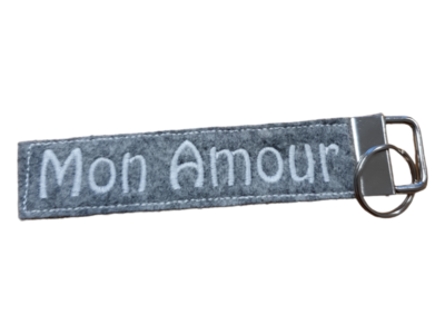 Schüsselanhänger Mon Amour