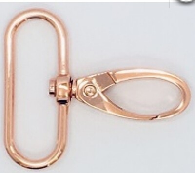 Karabiner drehbar 40 mm rosegold