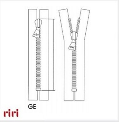 Reissverschluss, Metal 4 mm, 22 cm schwarz