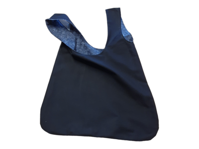 Beuteltaschen gross beidseitig tragbar grau