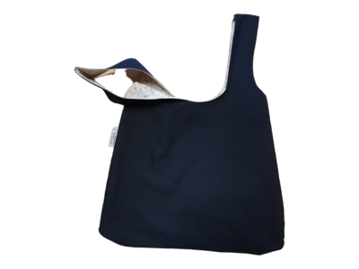 Beuteltasche gross beidseitig tragbar creme