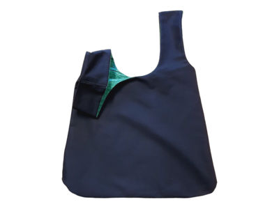 Beuteltasche gross beidseitig tragbar grün