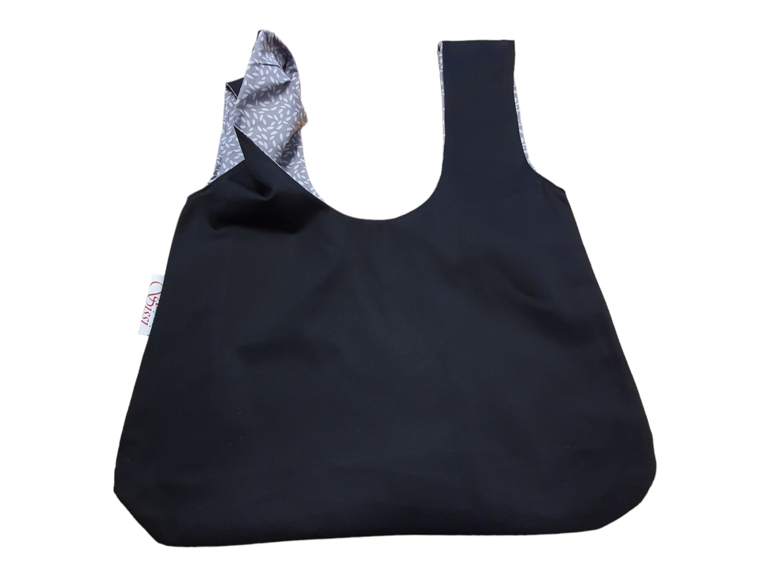 Beuteltasche klein beidseitig tragbar grau Beuteltasche klein beidseitig tragbar grau