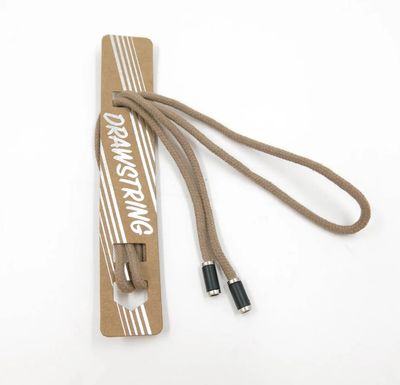 Drawstring Hoodiekordel mit Endstück beige