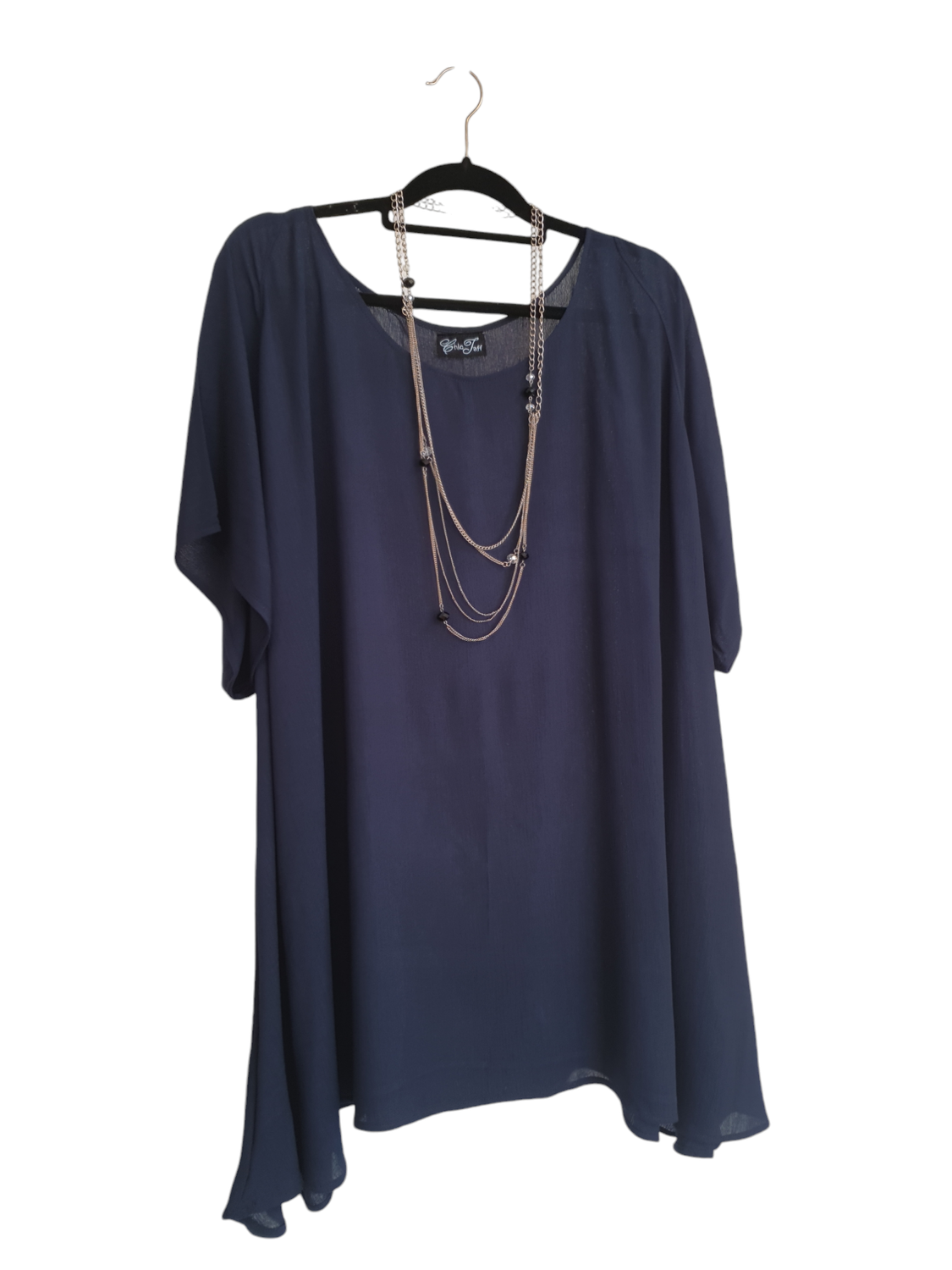 Oberteil Viskose dunkelblau 4XL