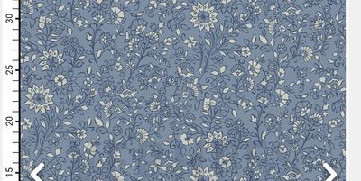 Jersey Flowers Blue Shadow