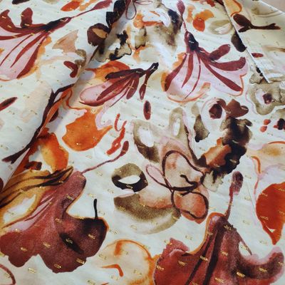 Viskose Lurex Digital Flowers Viskose Lurex Digital Flowers