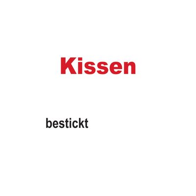 bestickte Kissen