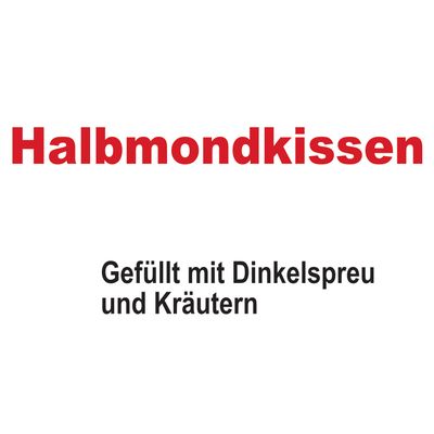 Halbmondkissen