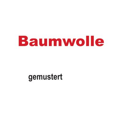 Baumwolle gemustert