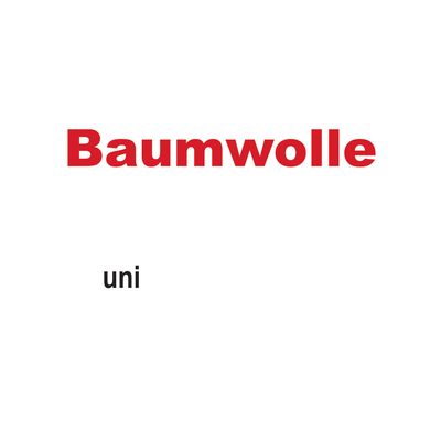 Baumwolle uni
