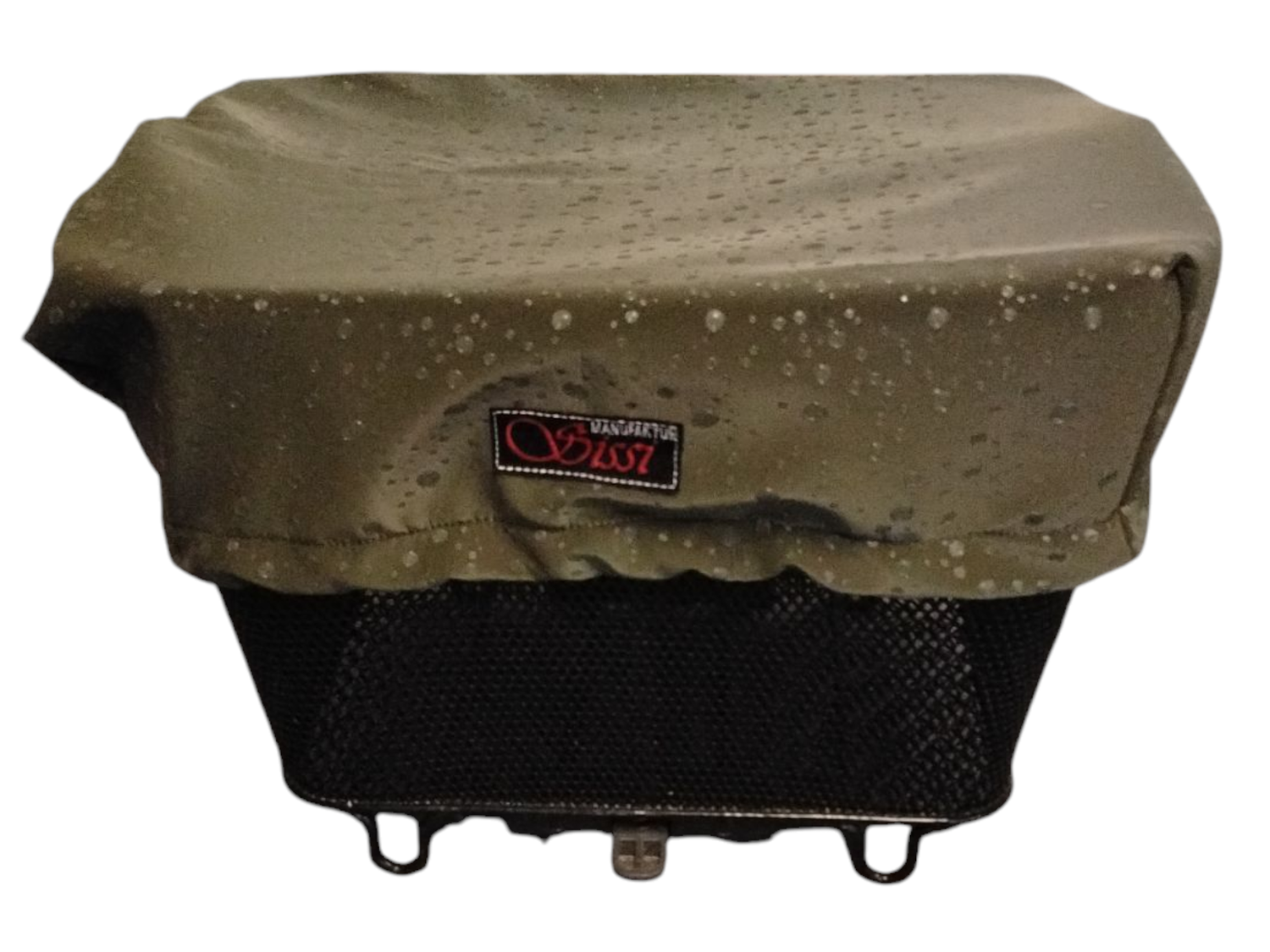 Velokorb-Abdeckung Wassertropfen Olive