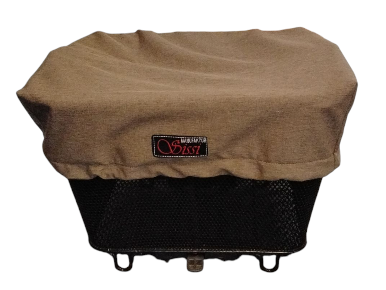 Velokorb-Abdeckung hellbraun meliert