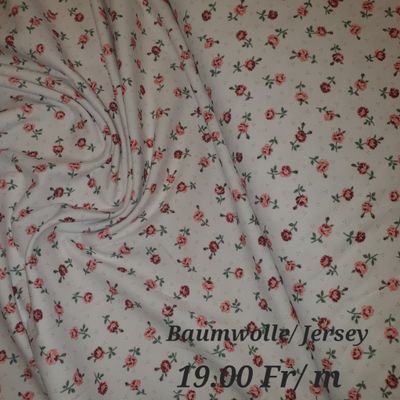 Blümchen Baumwolle Jersey
