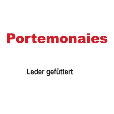 Portemonaies Leder gefüttert