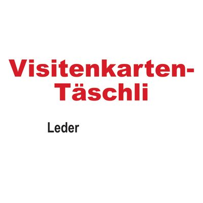 Visitenkarten Täschli Leder