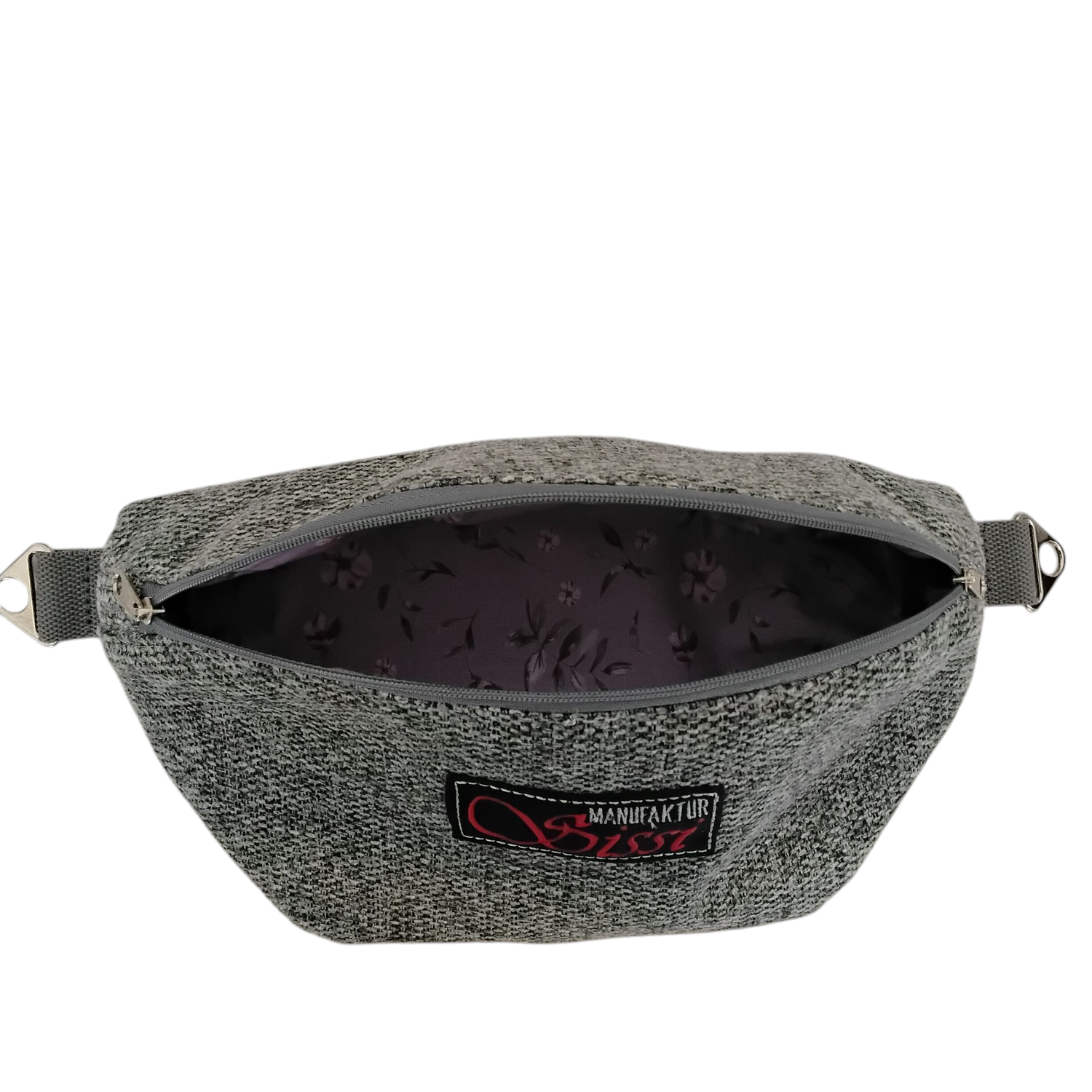 Bauchtasche grau anthrazit meliert Bauchtasche grau anthrazit meliert