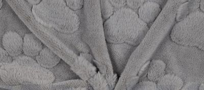Wellness Fleece Dog Paws hellgrau