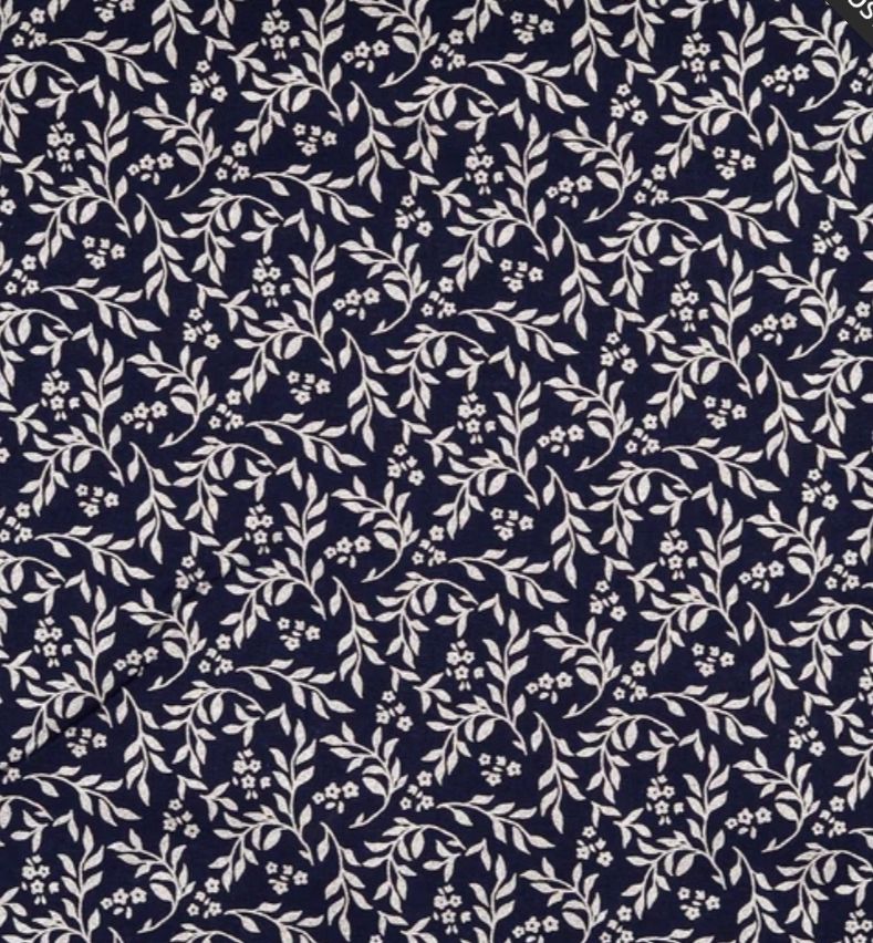 Baumwolle Weihnachtsdekor marineblau