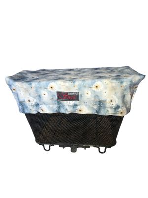 Velokorb-Abdeckung blau mit Pusteblumen
