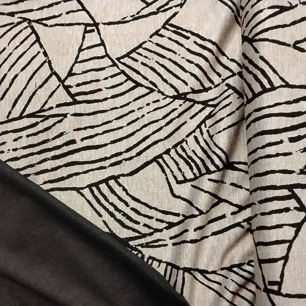 Stoff grau gemustert